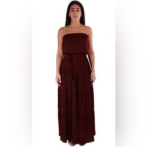 Naked Zebra EUC dress burgundy